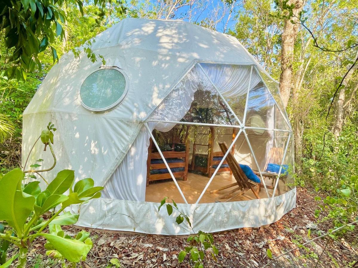 Ferienwohnung Ku Kuk Glamping Chemuyil Exterior foto