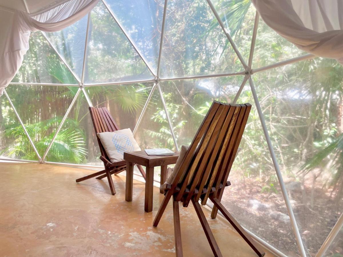 Ferienwohnung Ku Kuk Glamping Chemuyil Exterior foto