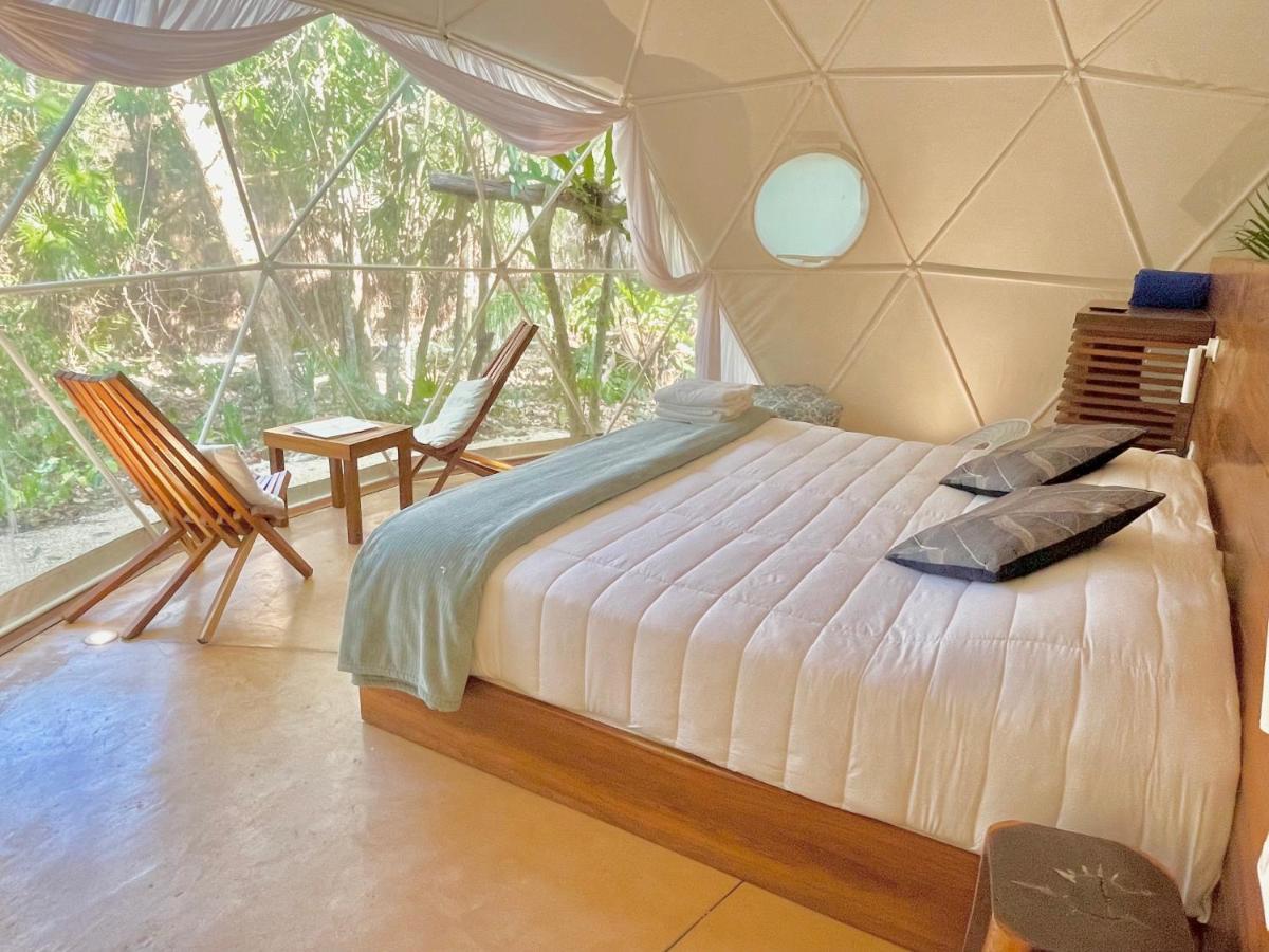 Ferienwohnung Ku Kuk Glamping Chemuyil Exterior foto