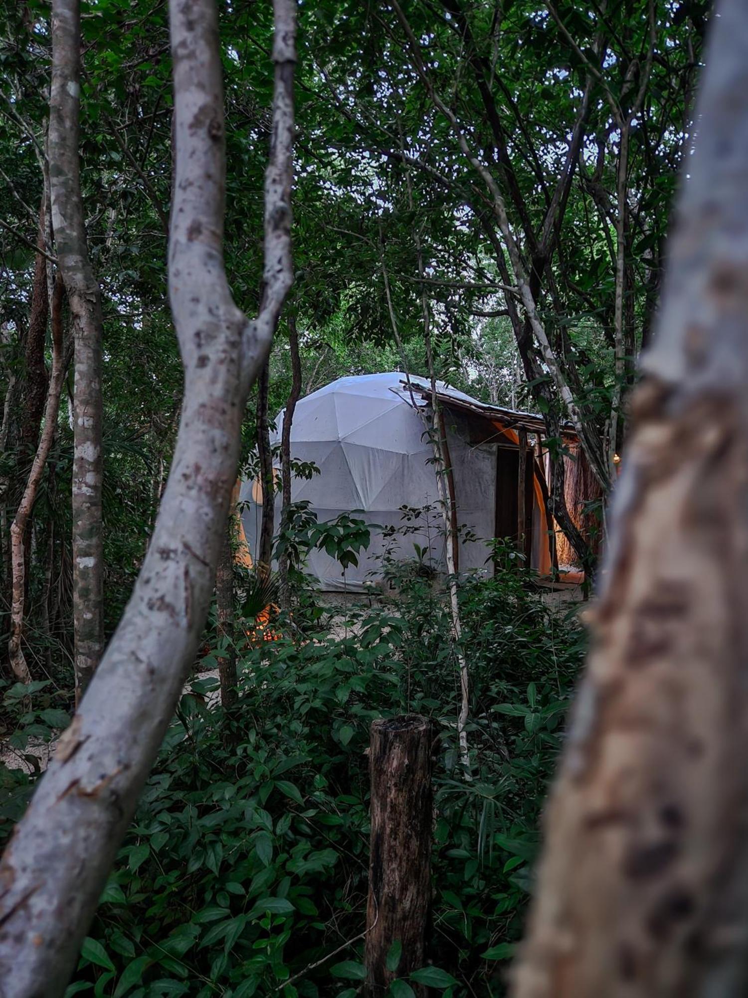 Ferienwohnung Ku Kuk Glamping Chemuyil Exterior foto
