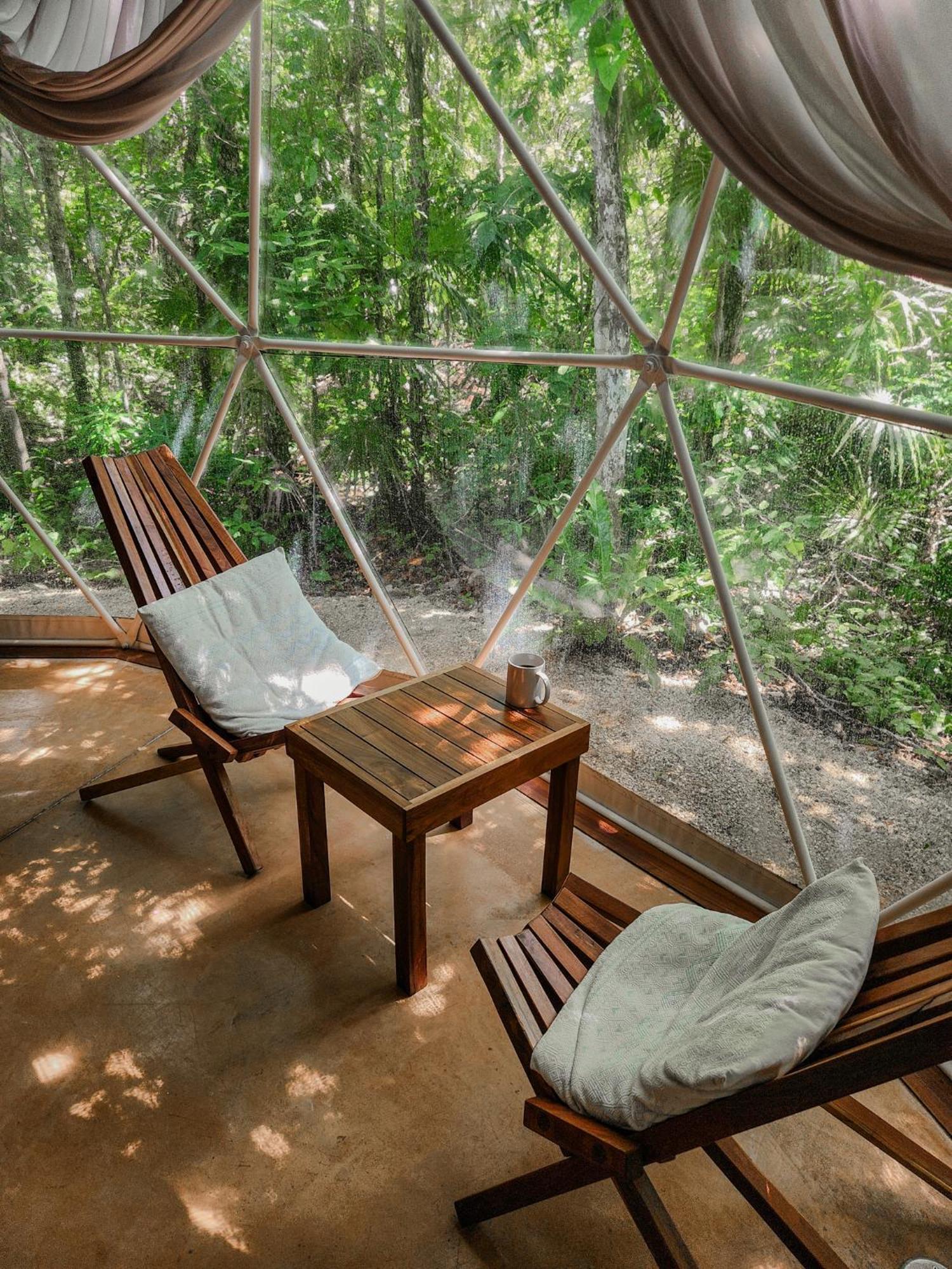 Ferienwohnung Ku Kuk Glamping Chemuyil Exterior foto