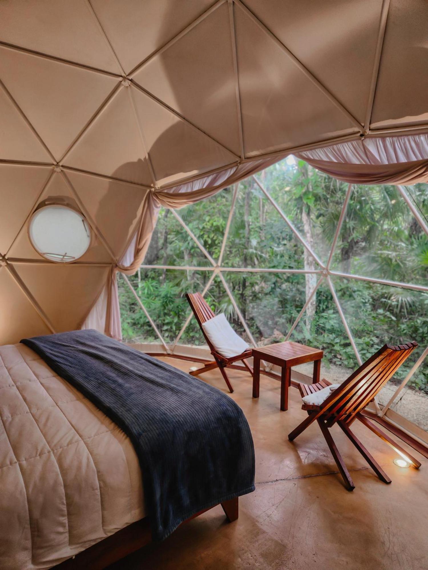 Ferienwohnung Ku Kuk Glamping Chemuyil Exterior foto