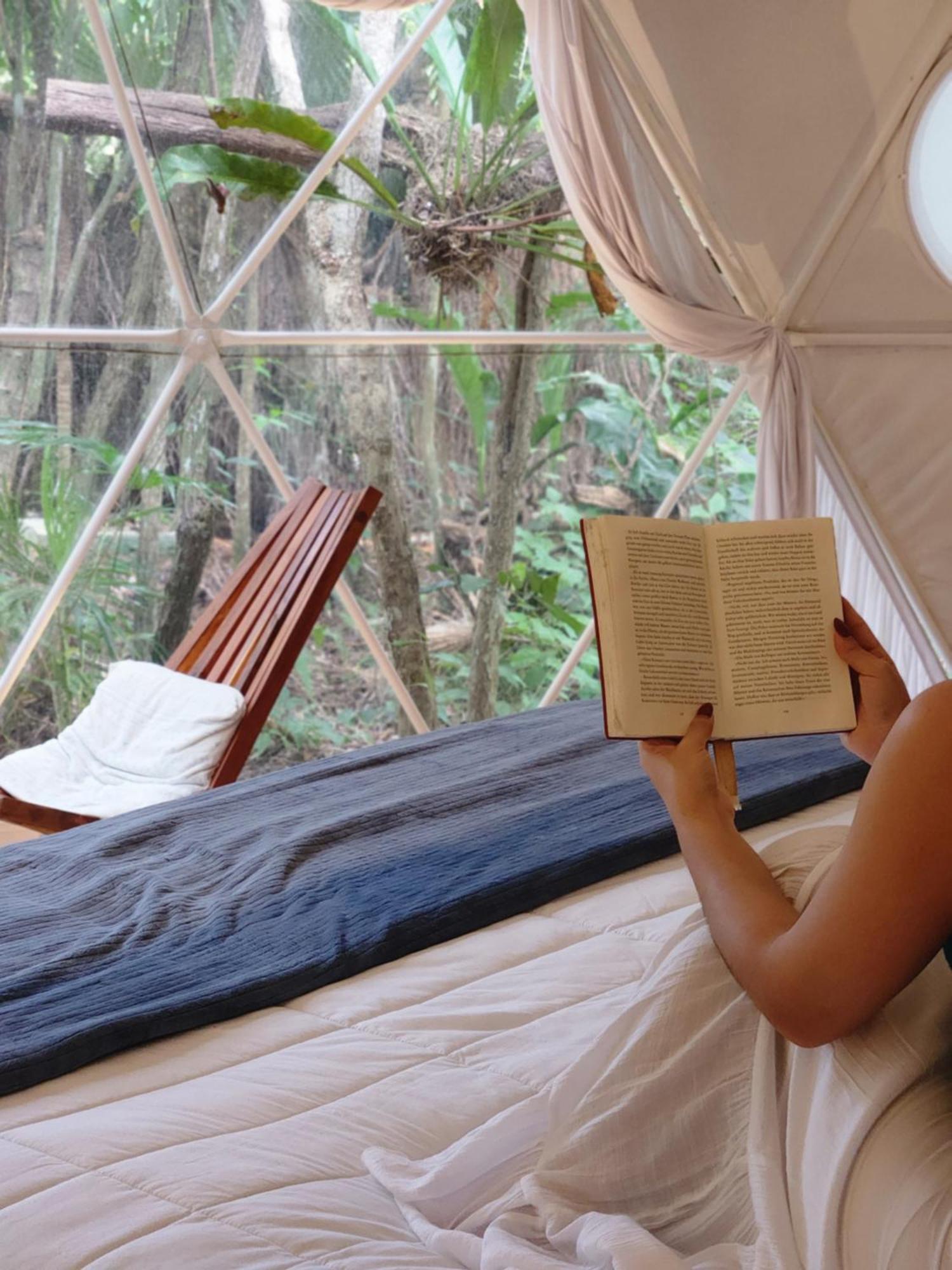 Ferienwohnung Ku Kuk Glamping Chemuyil Exterior foto