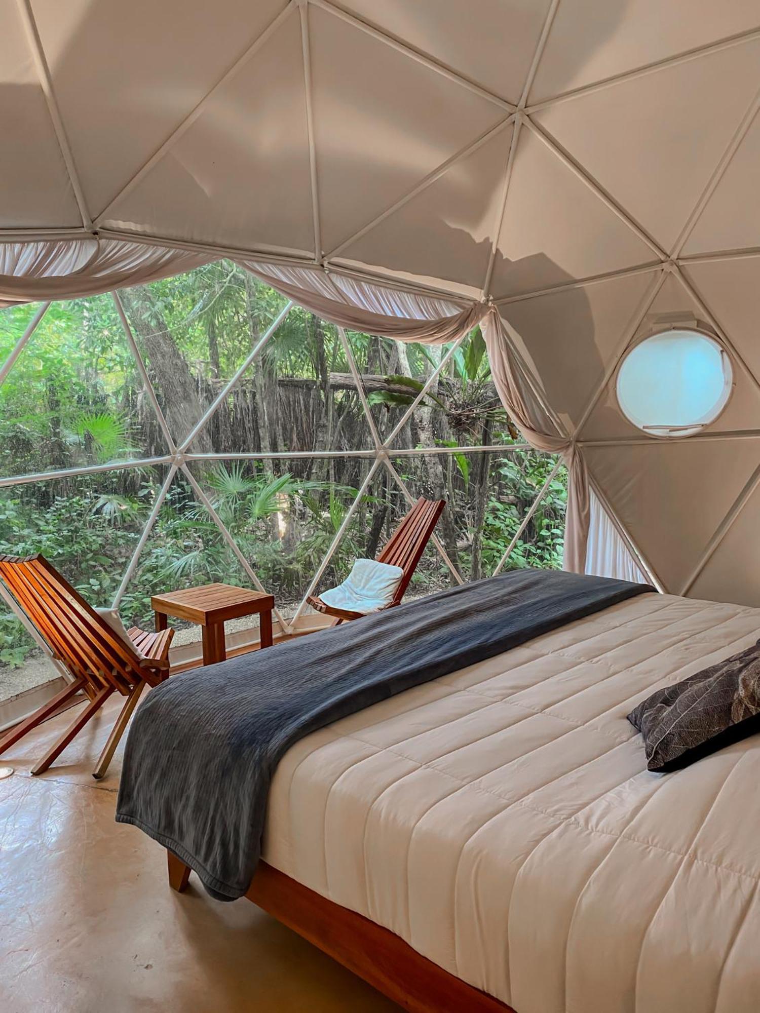 Ferienwohnung Ku Kuk Glamping Chemuyil Exterior foto