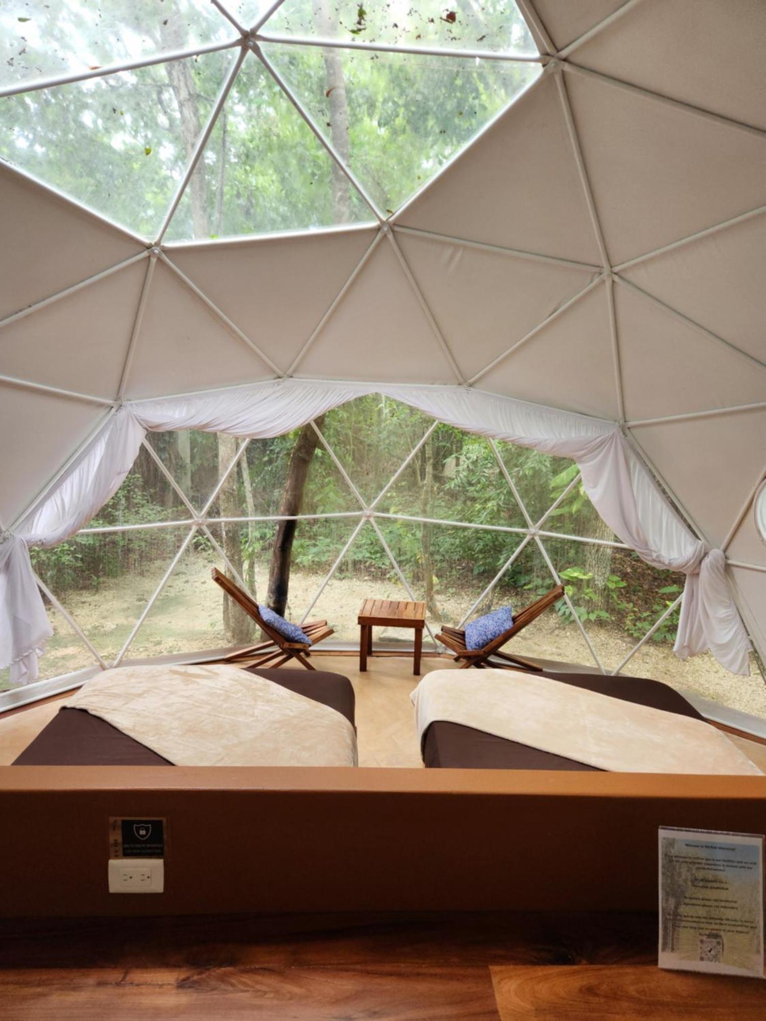 Ferienwohnung Ku Kuk Glamping Chemuyil Exterior foto