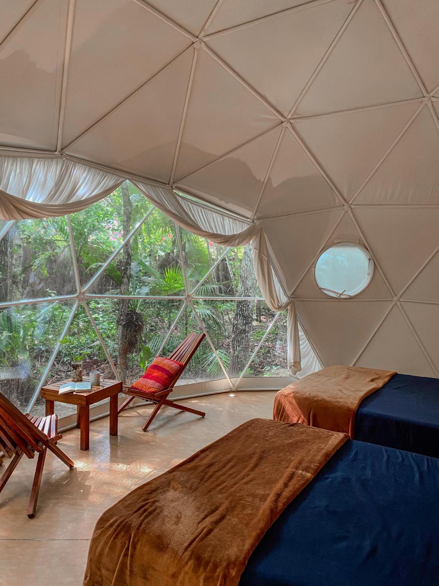 Ferienwohnung Ku Kuk Glamping Chemuyil Exterior foto