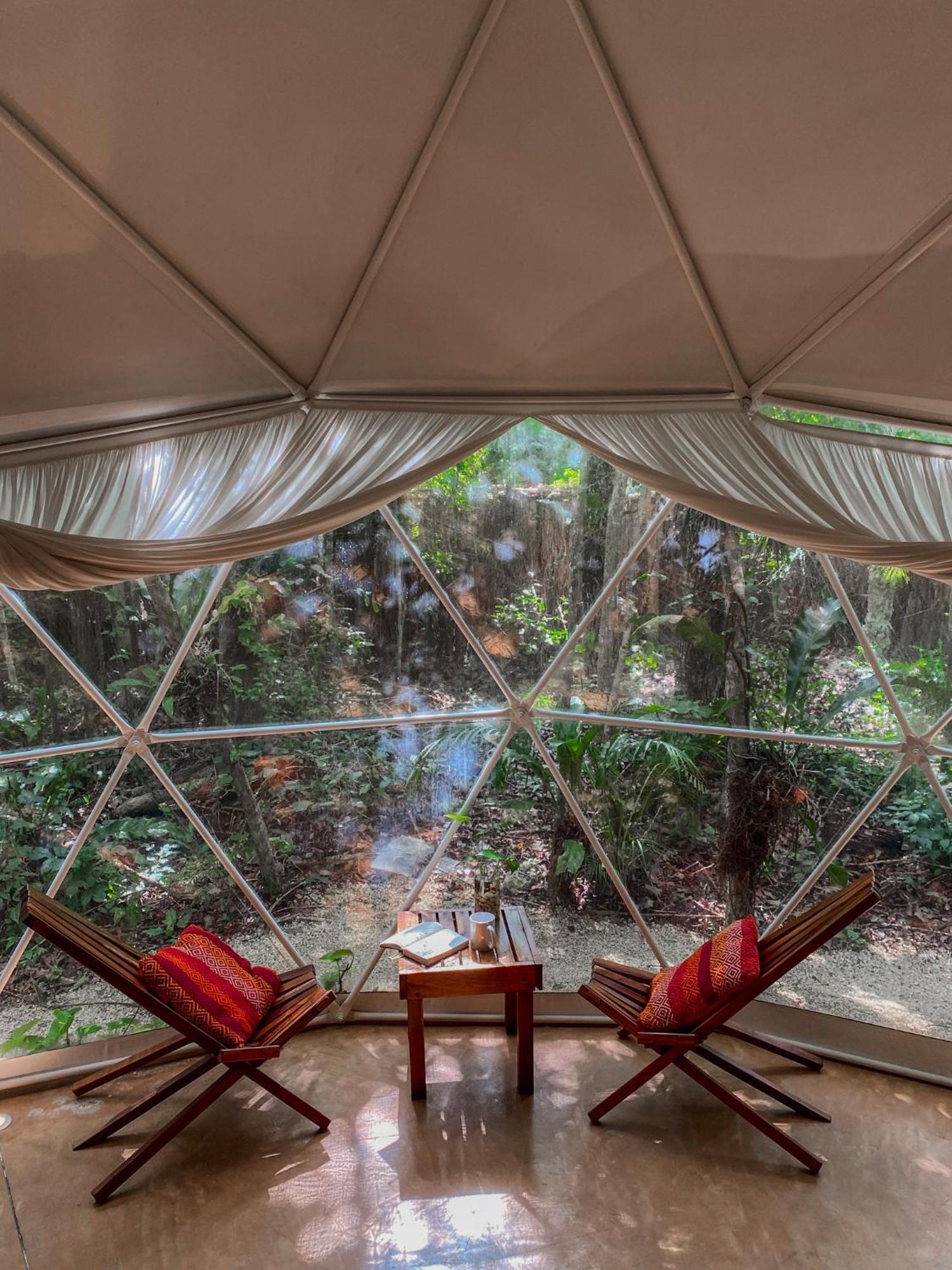 Ferienwohnung Ku Kuk Glamping Chemuyil Exterior foto