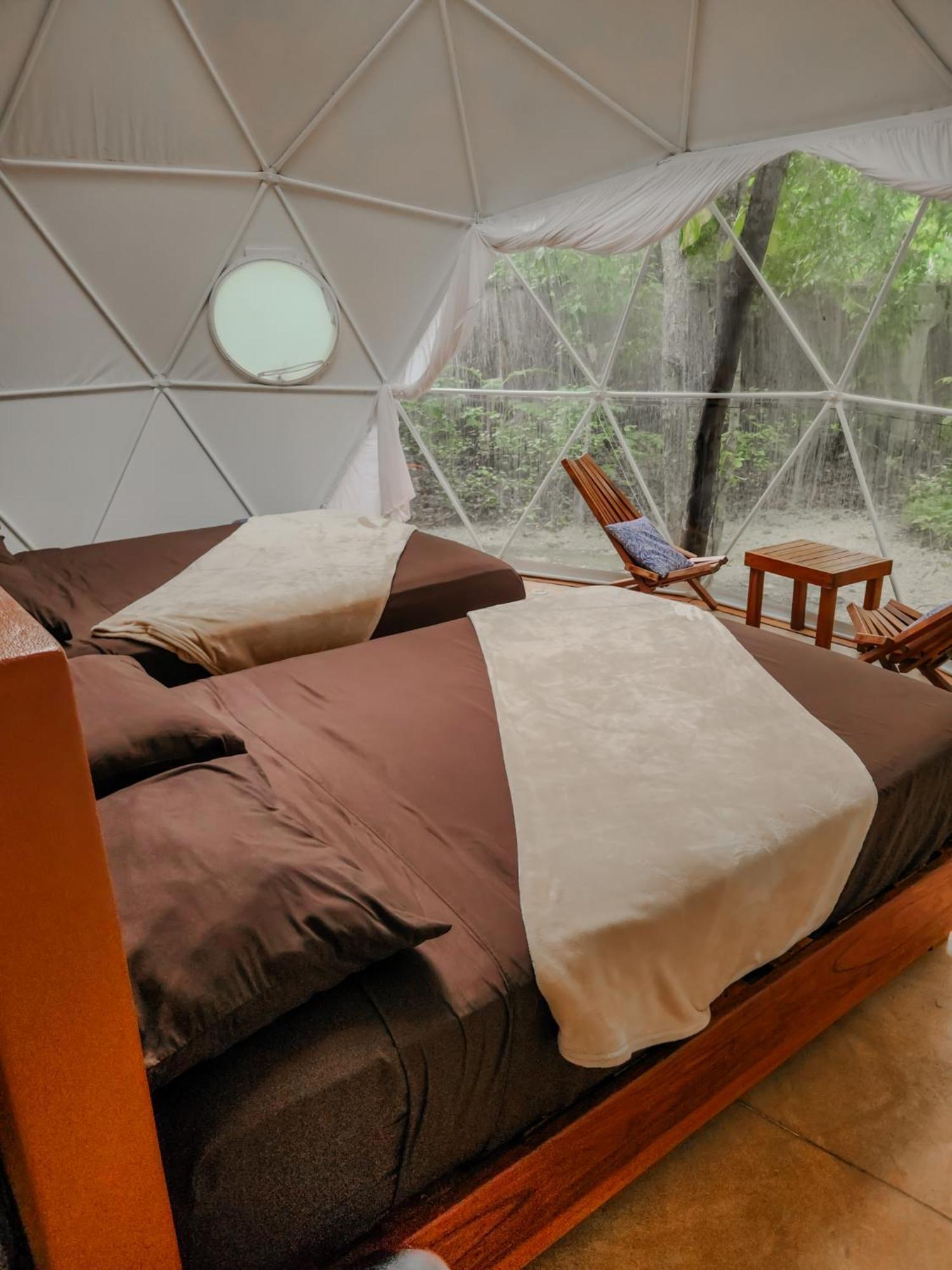 Ferienwohnung Ku Kuk Glamping Chemuyil Exterior foto