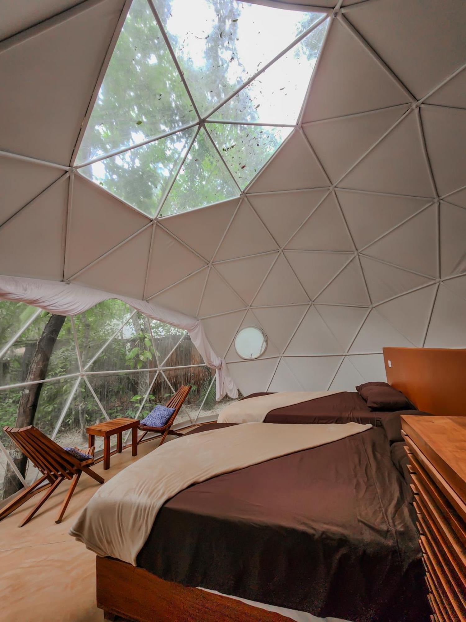 Ferienwohnung Ku Kuk Glamping Chemuyil Exterior foto