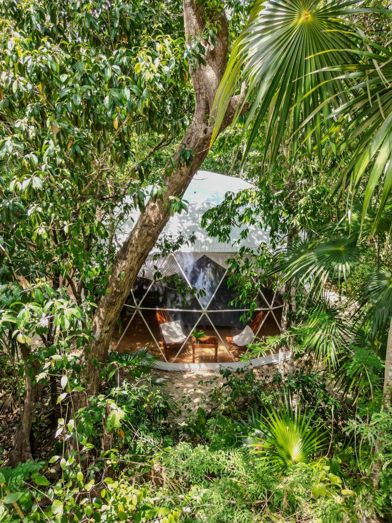 Ferienwohnung Ku Kuk Glamping Chemuyil Exterior foto